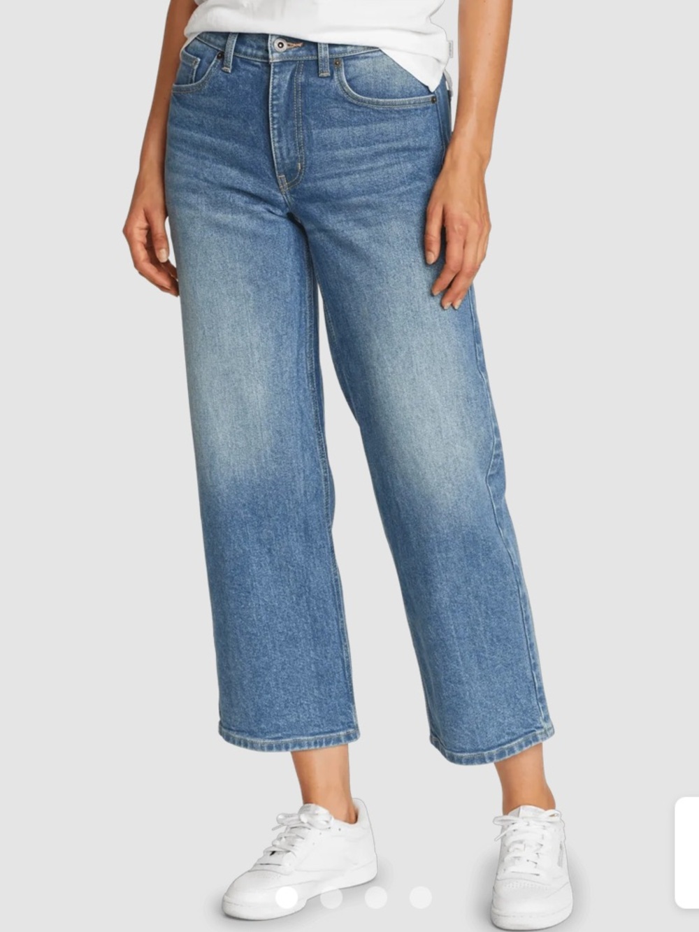 Eddie Bauer, authentic voyager, high-rise crop jeans vintage NEW NWT